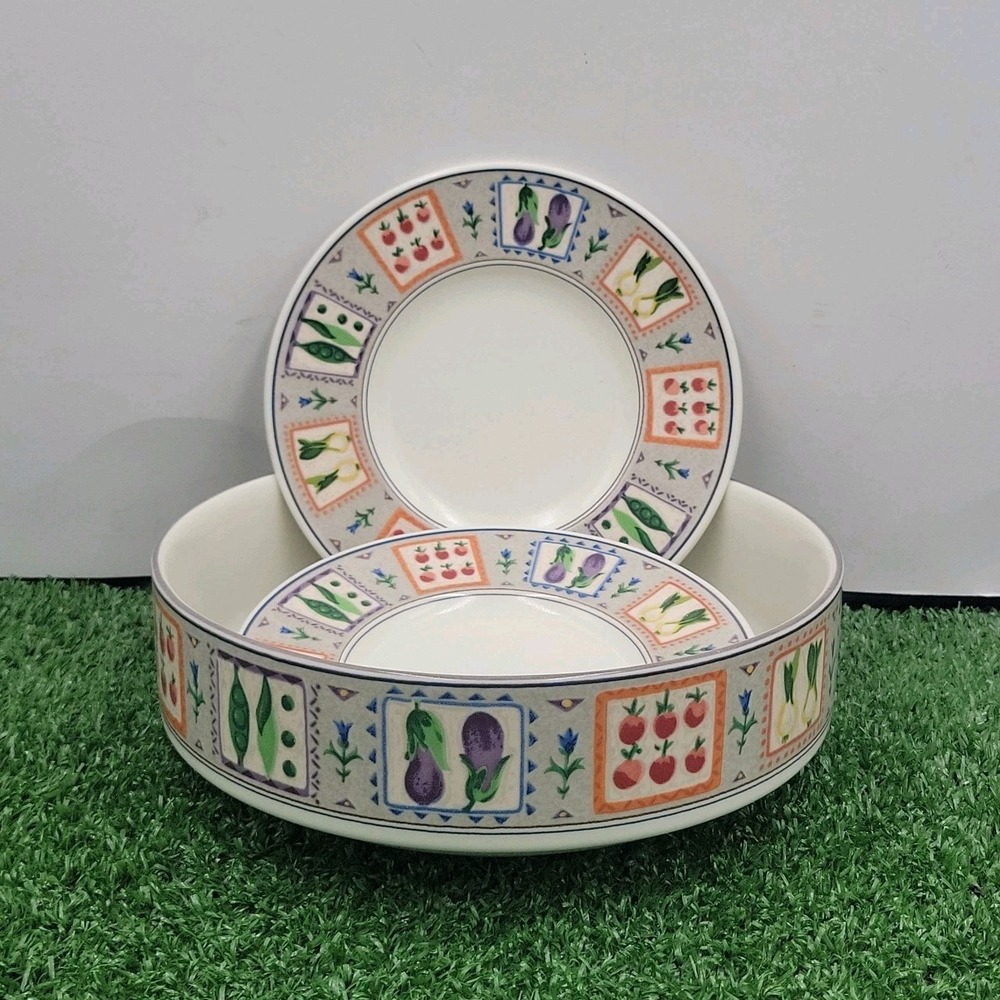 VTG Mikasa Intaglio White Bowl Bowl Dish Set Microwave Dishwasher‎ Safe - CAA20
